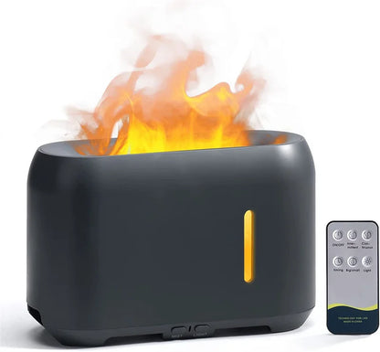 Hot Selling Aroma 7 Colors Flame Led Light air Humidifier 240Ml Flame Diffuser With Timer Set for Home